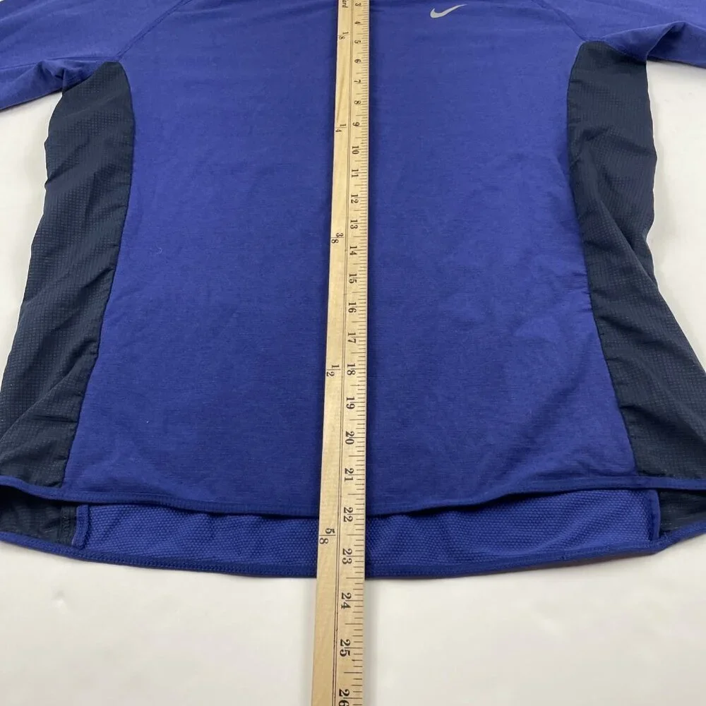 Nike Running Dri-Fit T-Shirt Men’s L Long Sleeve Thumbholes Active V-Stitched